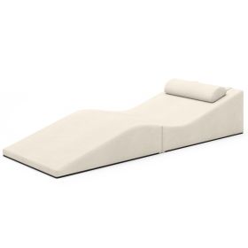 Jaxx Clermont Sun Lounger  Luxurious Waterproof Poolside Lounge & Outdoor Chaise (Option: Sunbrella Flax)