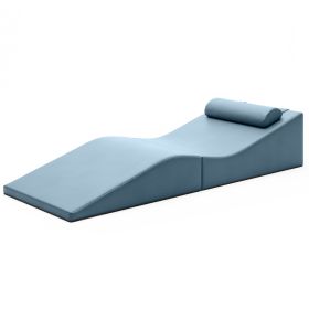 Jaxx Clermont Sun Lounger  Luxurious Waterproof Poolside Lounge & Outdoor Chaise (Option: Marine Vinyl Bay Navy)