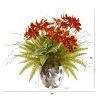 Phalaenopsis Orchid Succulent and Grass Arrangement