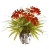 Phalaenopsis Orchid Succulent and Grass Arrangement