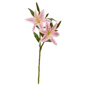 Lily Artificial Flower (Set of 6) (size: 24")