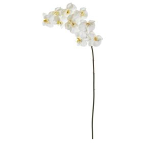 Phalaenopsis Orchid Artificial Flower (Set of 6) (size: 44")