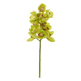 Cymbidium Orchid Artificial Flower (Set of 3) (size: 23")