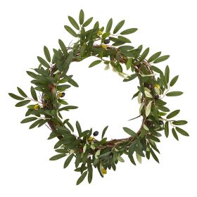 Olive Artificial Wreath (size: 16")