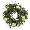 Eucalyptus and Camellia Wreath with Twig Base