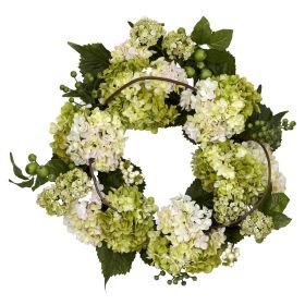 Hydrangea Wreath (size: 22")