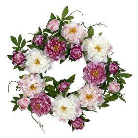 Peony Wreath (size: 22")