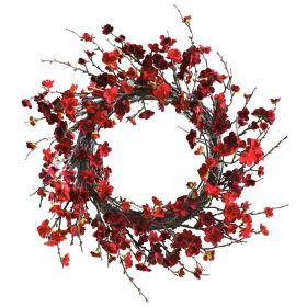 Plum Blossom Wreath (size: 24")
