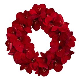 Amaryllis Wreath (size: 22")