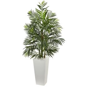 Areca Palm Tree in Planter UV Resistant (Indoor/Outdoor) (size: 5')