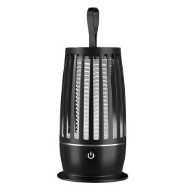 Rechargeable Mosquito Killer Lamp Bug Zapper with Night Light Strap Mosquito Catcher with Max 1615Square Feet Range UV Light for Indoor Outdoor (Option: Black  GPCT4421)