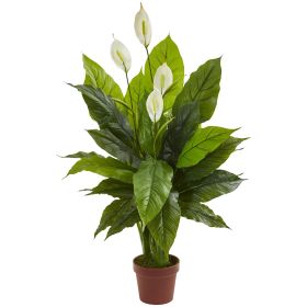 Spathiphyllum Artificial Plant (Real Touch) (size: 42")