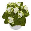 Kalanchoe Artificial Plant in White Vase (Set of 3)