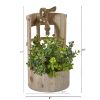 Eucalyptus and Sedum Artificial Plant in Faucet Planter