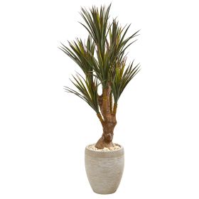 Yucca Tree in Planter UV Resistant (Indoor/Outdoor) (size: 50")