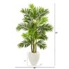 Areca Palm Artificial Tree in White Planter