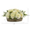 Hydrangea and Eucalyptus Artificial Arrangement