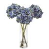 Hydrangea Artificial Arrangement in Glass Vase