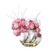 Cherry Blossom Artificial Arrangement in Glass Vase