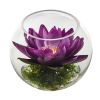 Lotus Artificial Arrangement in Glass Vase