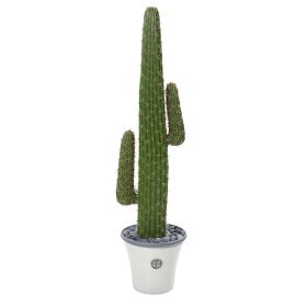 Cactus Artificial Plant in Decorative Planter (size: 57")