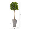 Fiddle Leaf Tree in Cement Planter (Real Touch)