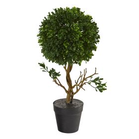 Boxwood Topiary Tree UV Resistant (Indoor/Outdoor) (size: 15")