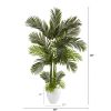 Areca Palm Artificial Tree in White Planter