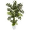 Areca Palm Artificial Tree in White Planter