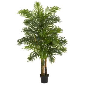 Areca Palm Artificial Tree (Real Touch) (size: 6')
