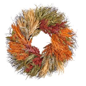Sorghum Harvest Artificial Wreath (size: 26")