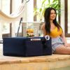 Jaxx Chastain 2 in 1 Convertible Outdoor Lounger & Ottoman