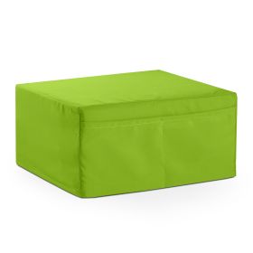 Jaxx Chastain 2 in 1 Convertible Outdoor Lounger & Ottoman (Option: Sunfield Lime Green)